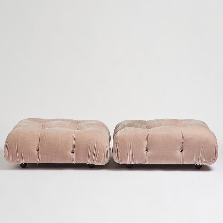 Mario Bellini, a pair of "Camaleonda" ottomans, B&B Italia, Italy, post 1970.