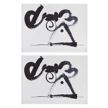 Carl Fredrik Reuterswärd, "Non-violence", 2 st.