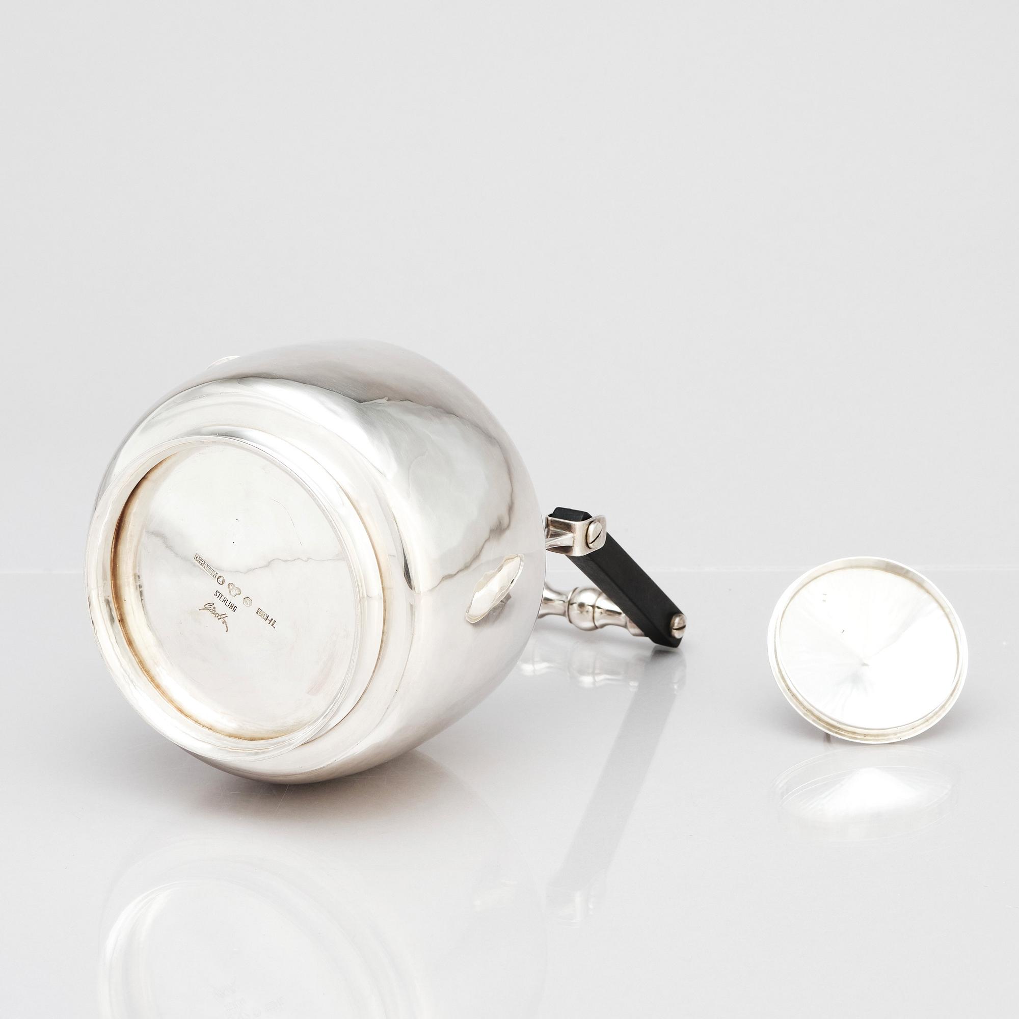 Claës Giertta, a sterling coffee pot, Stockholm 1970.