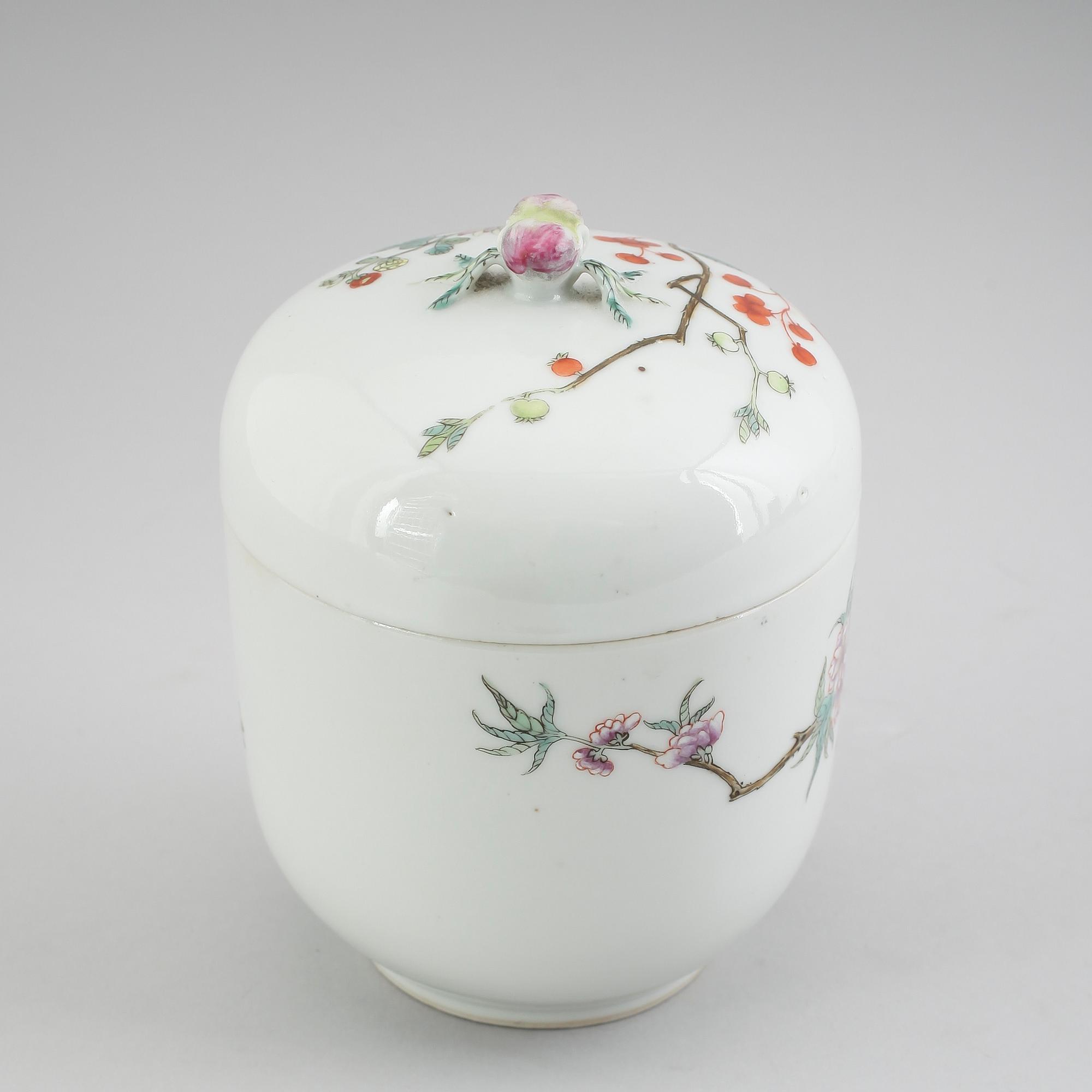 LOCKBURK, porslin, Kina, 1800-/1900-tal.
