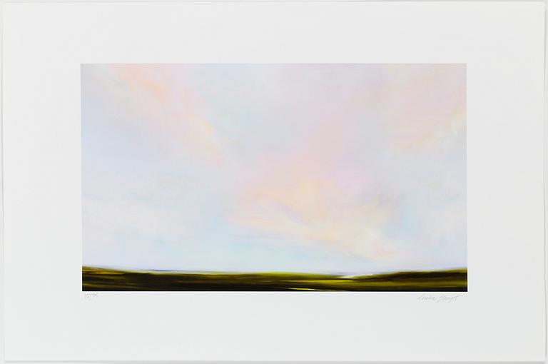 CECILIA HAUPT, färglitografi. Signerad och numrerad 16/75.