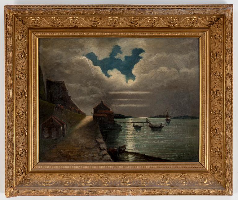 AUGUST SEDELIN, olja på duk, signerad o daterad - 89.