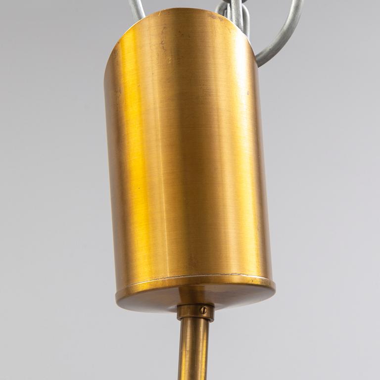 A brass ceiling light by Holger Johansson, Westal.