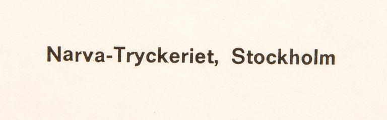 Filmaffisch Sylvester Stallone "Rocky" 1977 Narva-tryckeriet 1977.