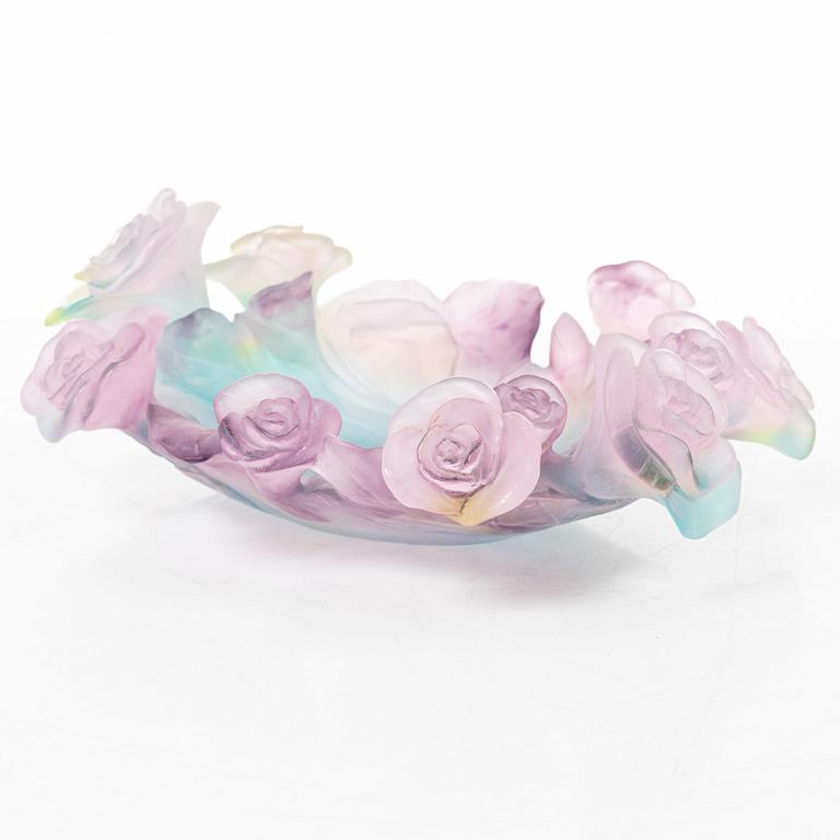 Skål, "Crystal Rose", Daum, Frankrike, samtida.