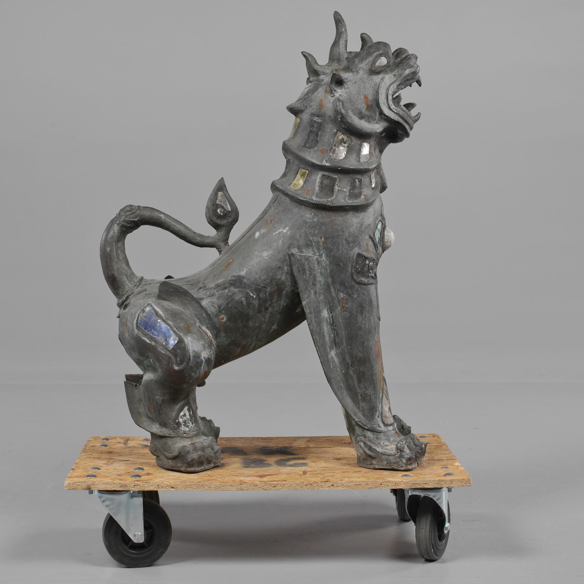 SKULPTUR, metall och gjutmassa, 1900-talets sista kvartal.