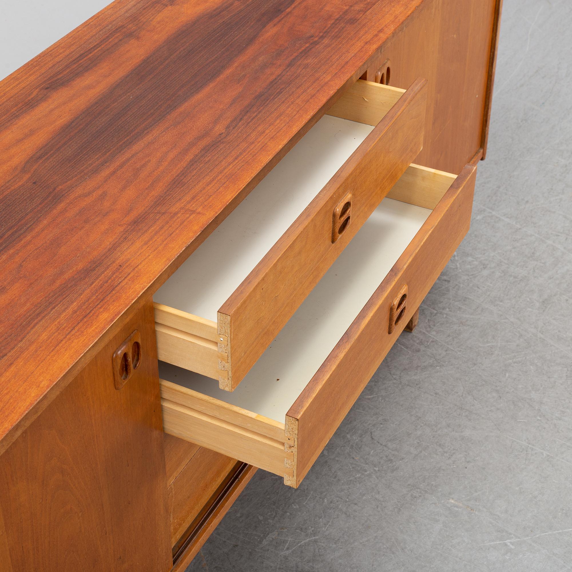 A teak veneered 'Korsör' sideboard from IKEA, 1960's.