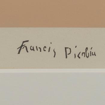 FRANCIS PICABIA, screenprint printed signature and numbered 205/300.