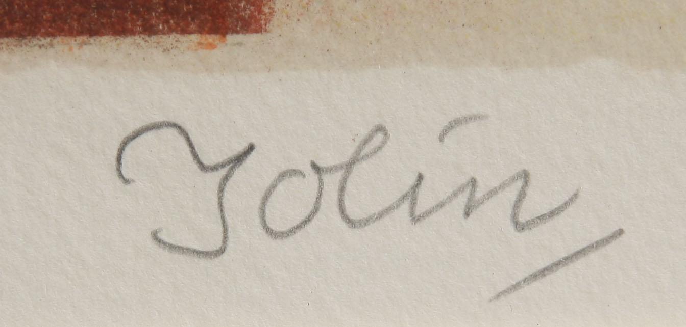 EINAR JOLIN, färglitografi, sign o numr 60/360.