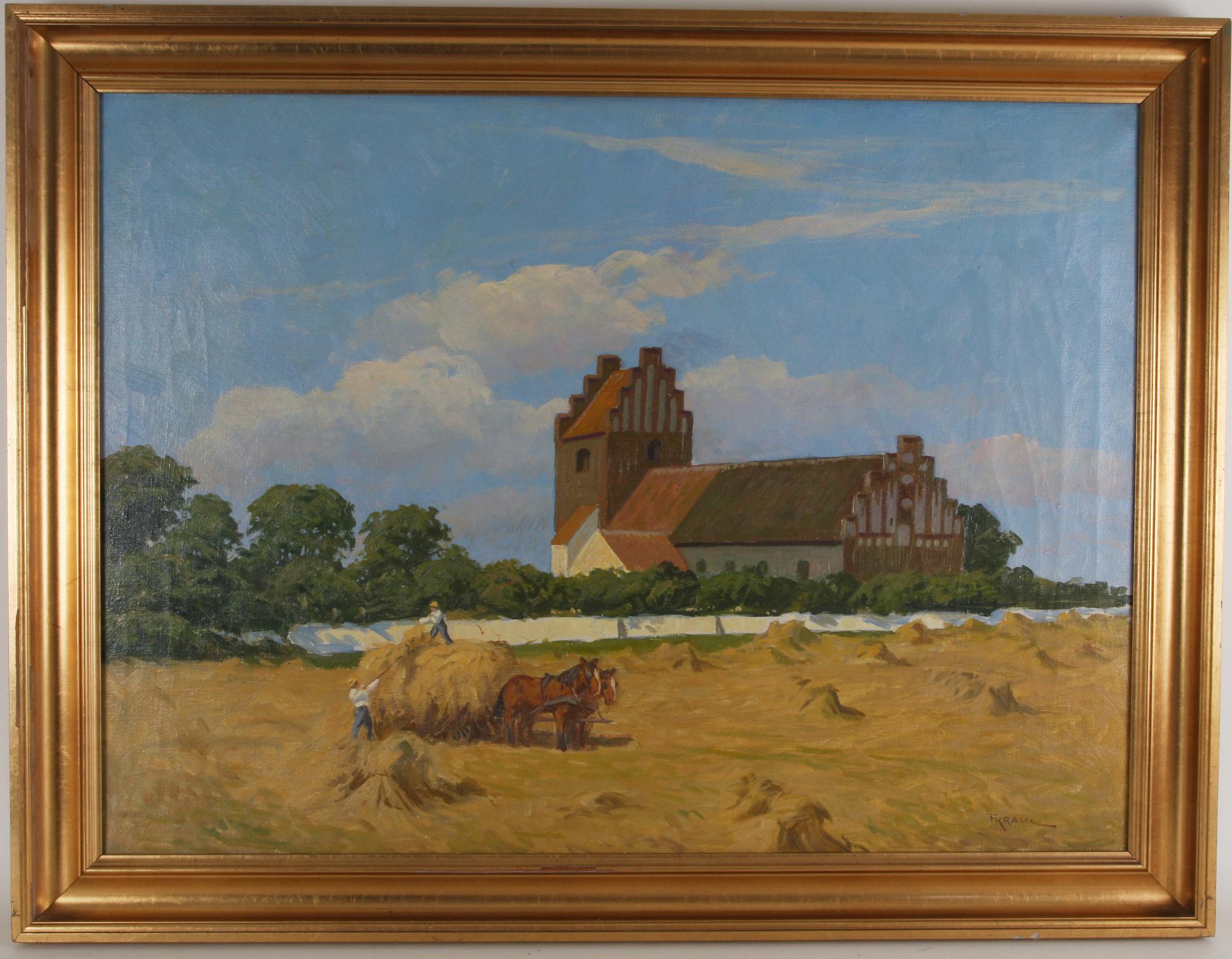 FRITZ KRAUL, olja på duk, sign.