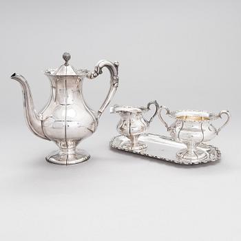 A 4-piece silver coffee set, Finland 1957-62.