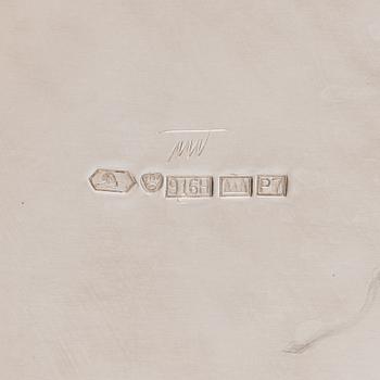 Tapio Wirkkala, A 3-piece 'TW176' silver coffee set, marked TW, Kultakeskus, Hämeenlinna, Finland 1966 and 1968.