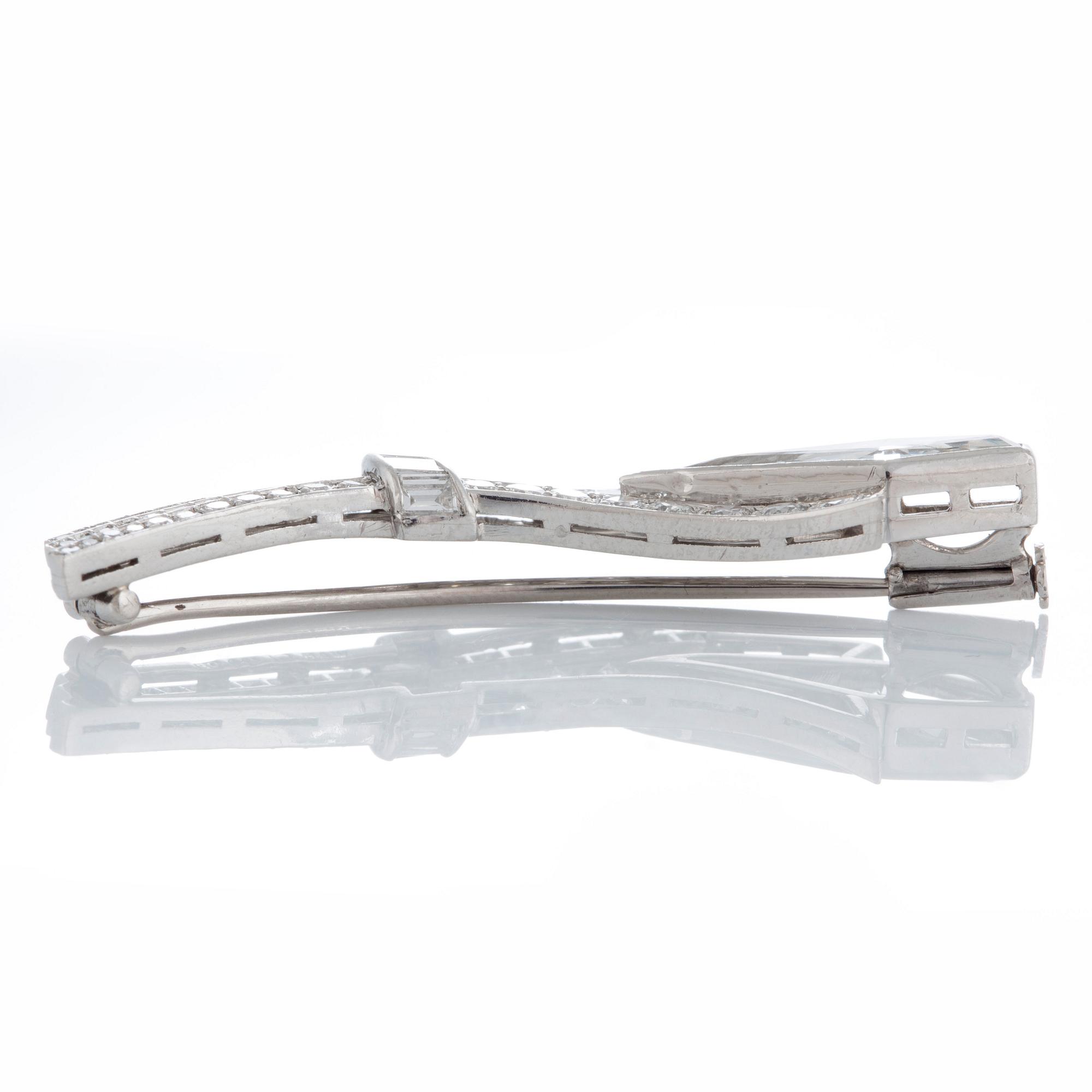 A WA Bolin brooch set with diamonds.