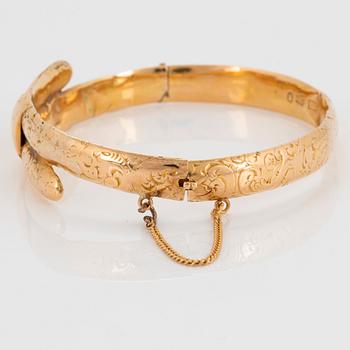 An 18K gold Möllenborg bracelet, 19th century.