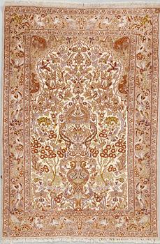 MATTA, Isfahan, old, part silk, ca 165x110 cm.