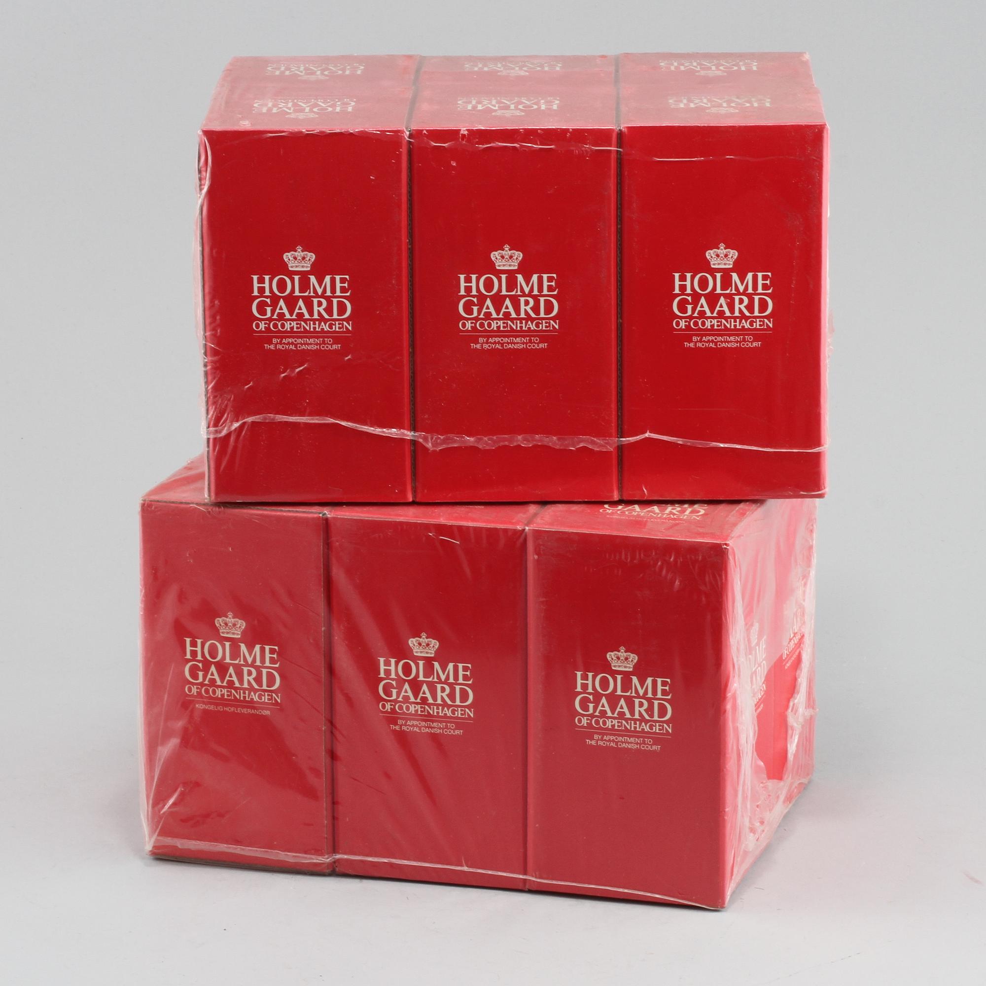 KONJAKSGLAS, 13 st, "Prince", Holmegaard, 1900-talets andra hälft.