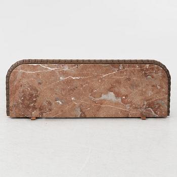 Spegel med konsolbord, sent 1800-tal, med målning, 1700-tal.