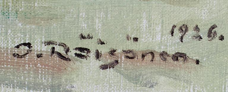 OKI RÄISÄNEN, olja på duk, signerad och daterad 1926.