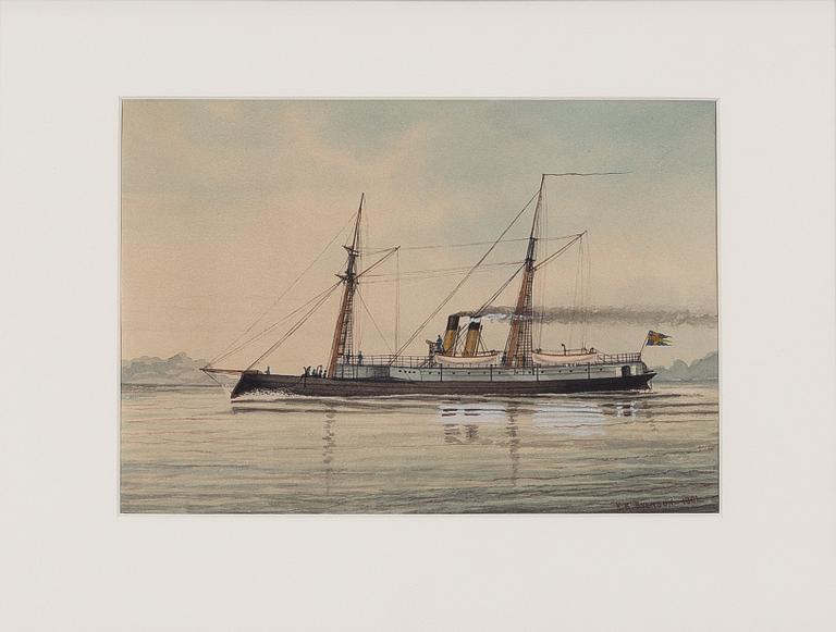 K. E. Svensson, Kanonbåt, möjligen "Skagul".