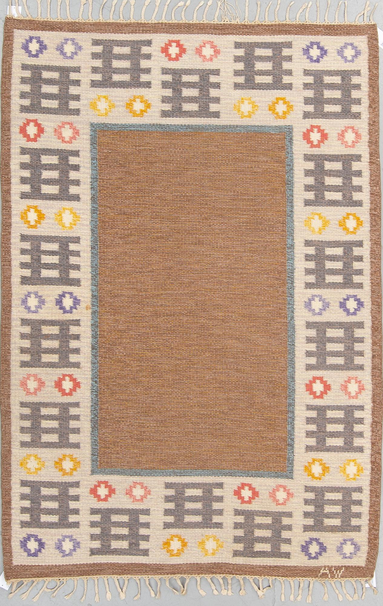 ALICE WALLEBÄCK probably, MATTO, flat weave, ca 206,5 x 139 cm,