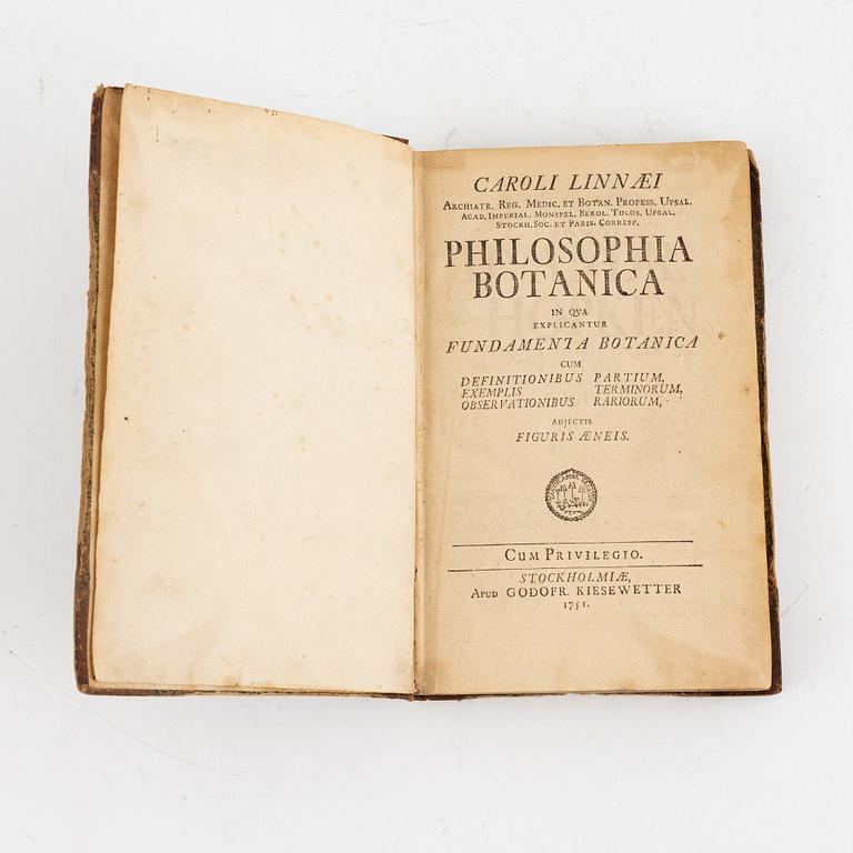 Philosophia botanica 1751.