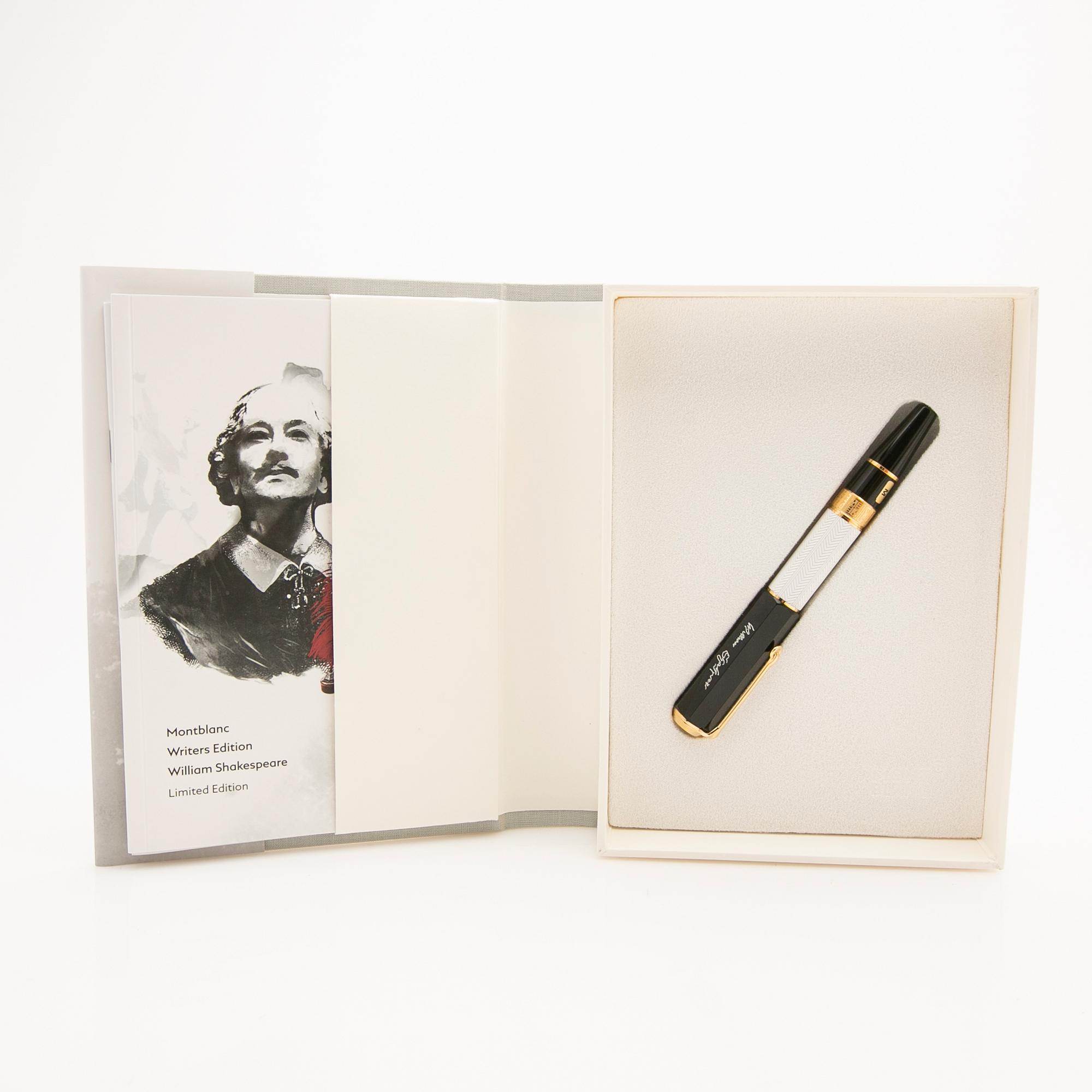 Montblanc, fountain pen, Writer's Edition, “William Shakespeare”, Germany, 2016.