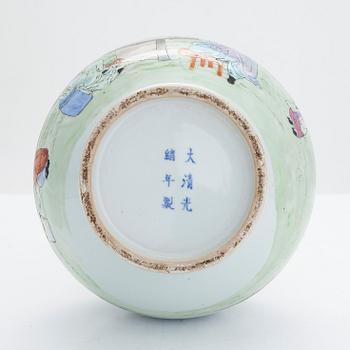A Chinese famille rose vase, 20th Century.