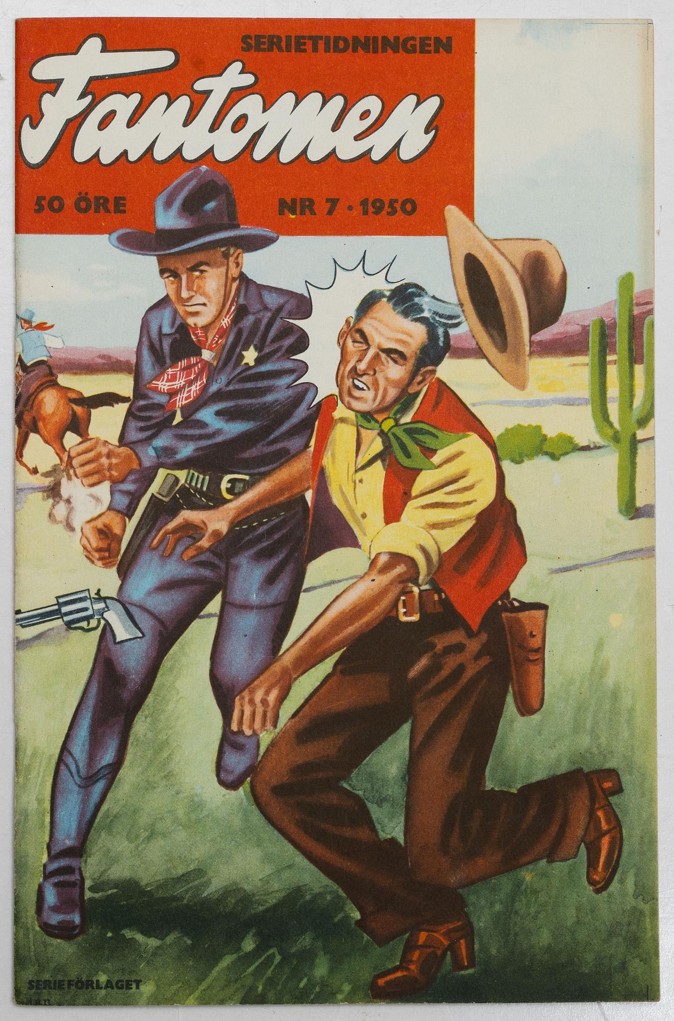 Comic books, Fantomen, no. 1–7, 1950.