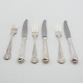 Bestick 23 dlr "Sachsisk" silver svenska importstämplar.