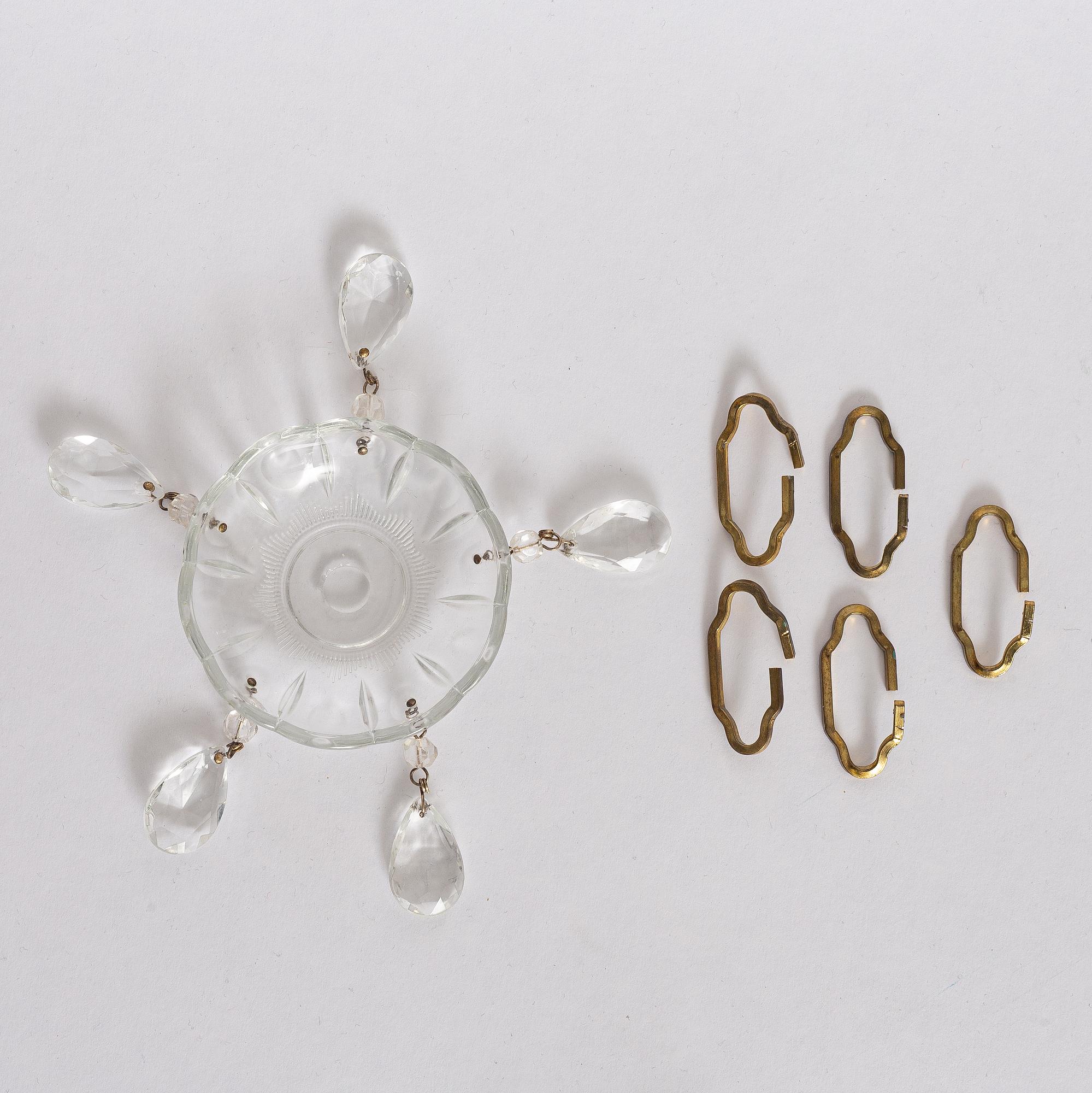 Chandelier, probably Italy, 1960s/70s.
