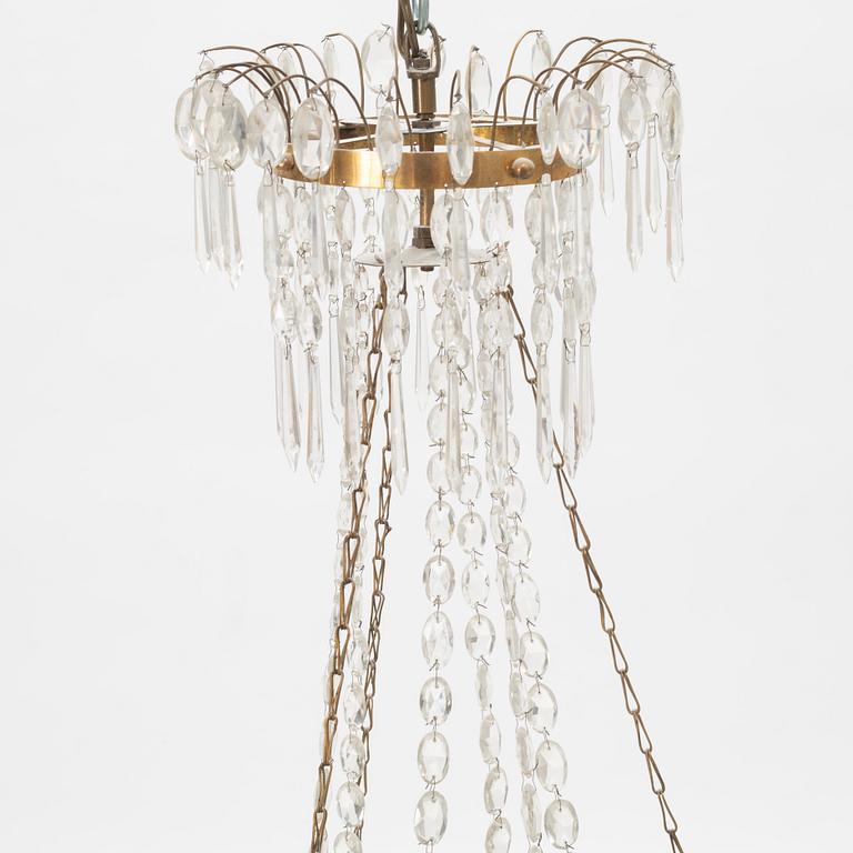 A Gustavian Chandelier, late 18th Century.