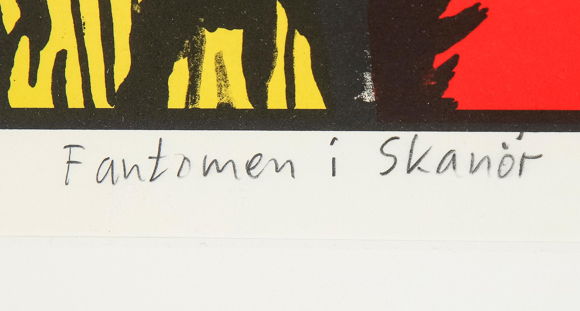 CARL JOHAN DE GEER, färglitografi, signerad EA.