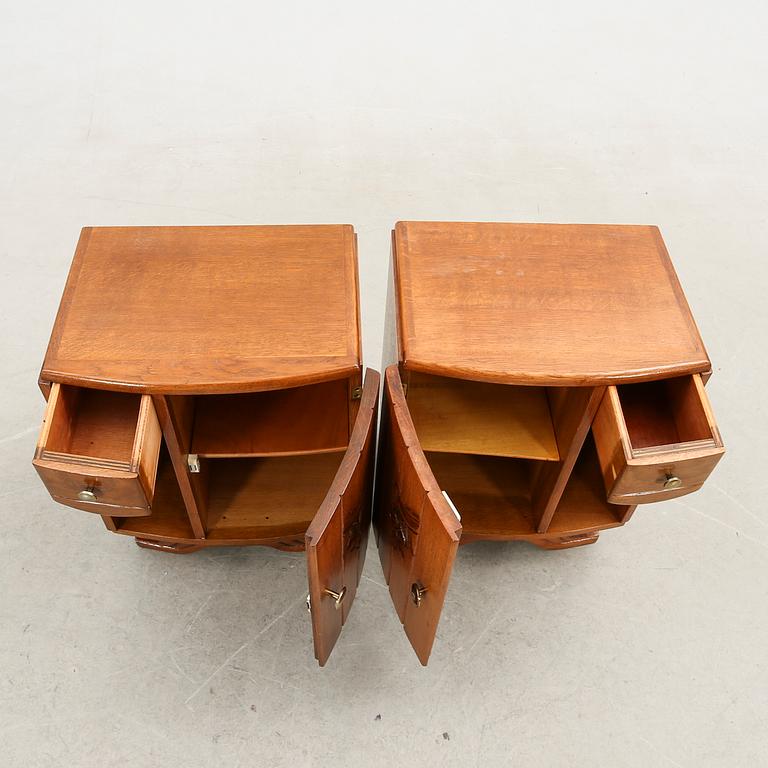 Nightstands, a pair, 20th century.