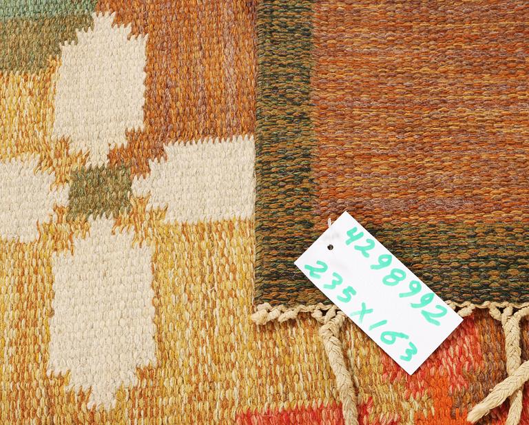 Ulla Parkdal, matta, rölakan, "Solbacka", ca. 235 x 163 cm.