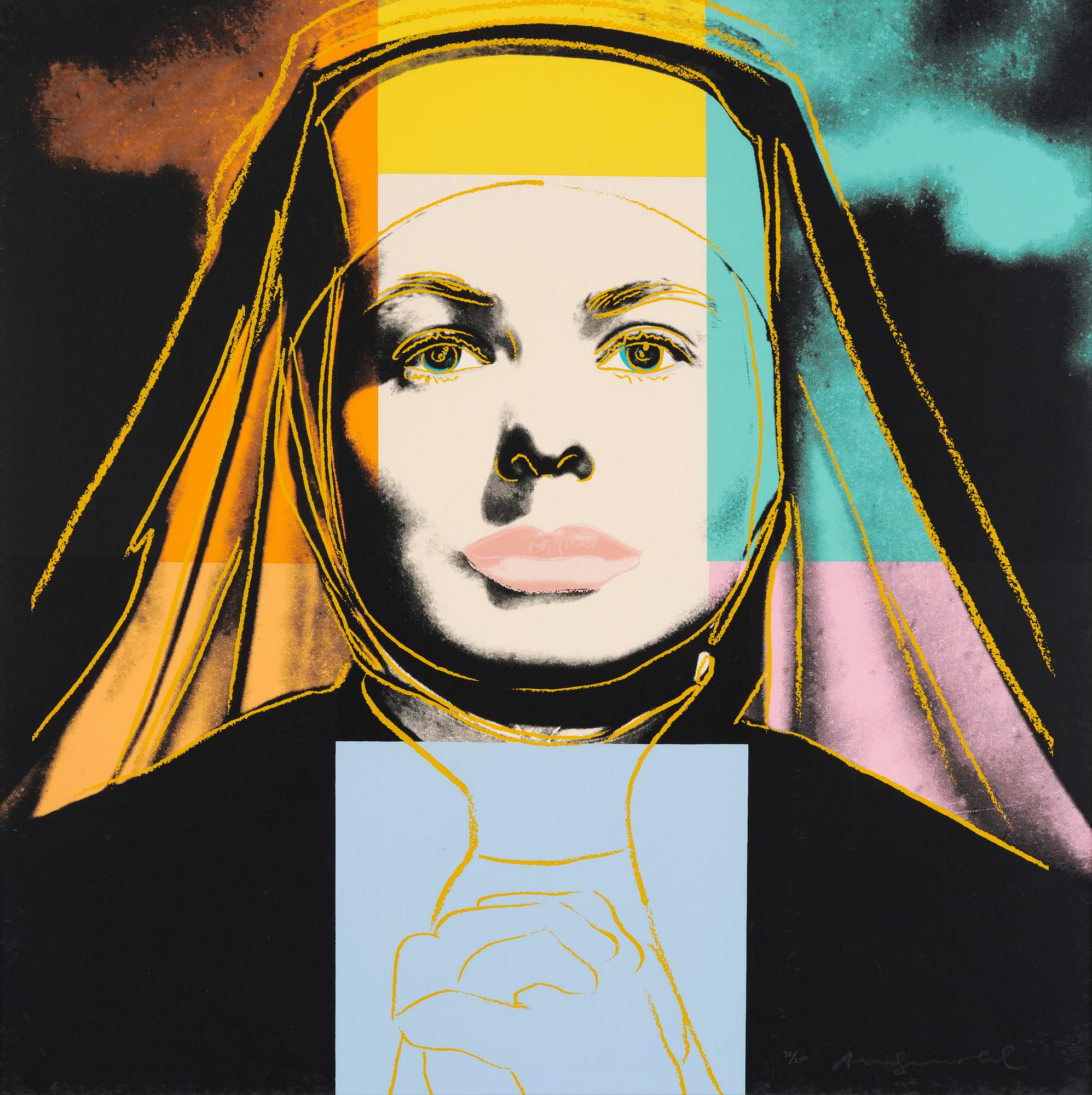 Andy Warhol, "The Nun", from: "Three portraits of Ingrid Bergman".