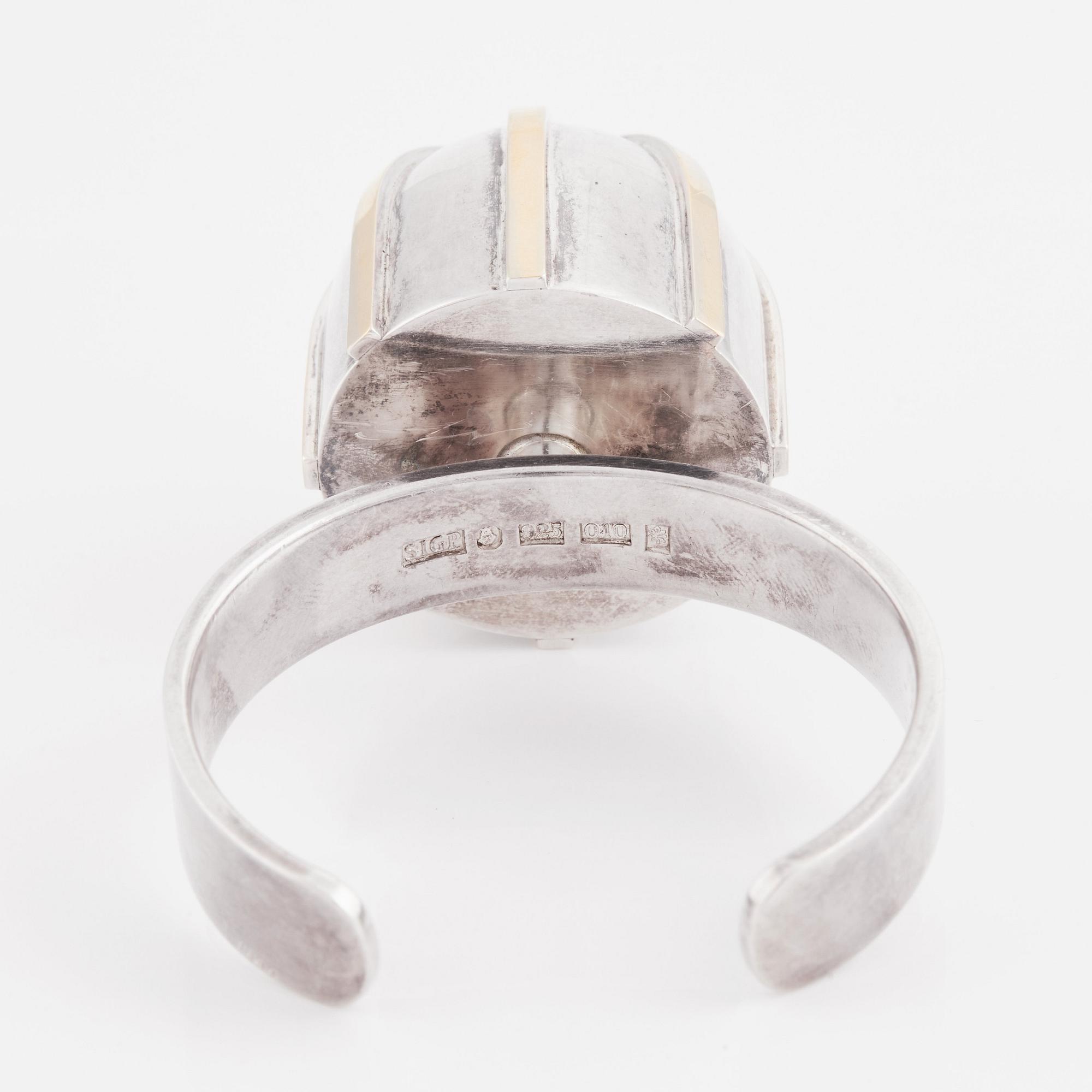 Sigurd Persson, a sterling silver with gold details,  Stockholm 1988.