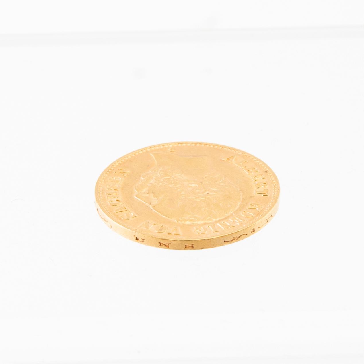 Gold coin 20 marks 1894 German Empire (Saxony) Albert.