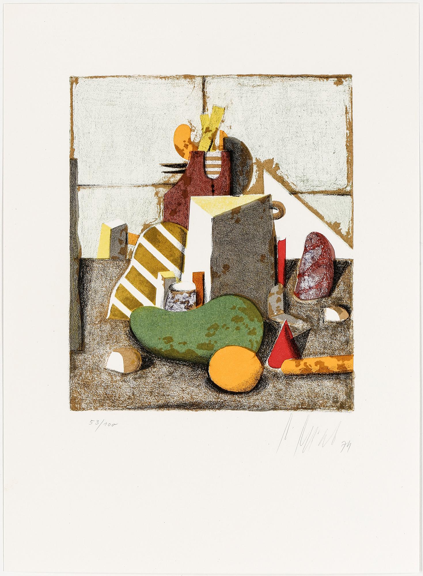 KARL KORAB, mapp med 16 litografier, signerade och daterade -74. Bl a numrerade 53/100.