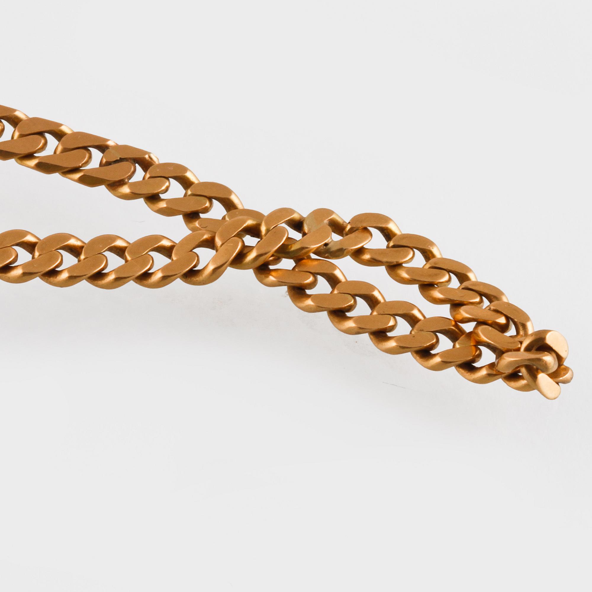 ARMLÄNK, 18K guld, importstämplad. Vikt 8 gram.