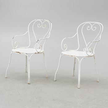 Trädgårdsmöbel, 4 delar, 1900-talets mitt.