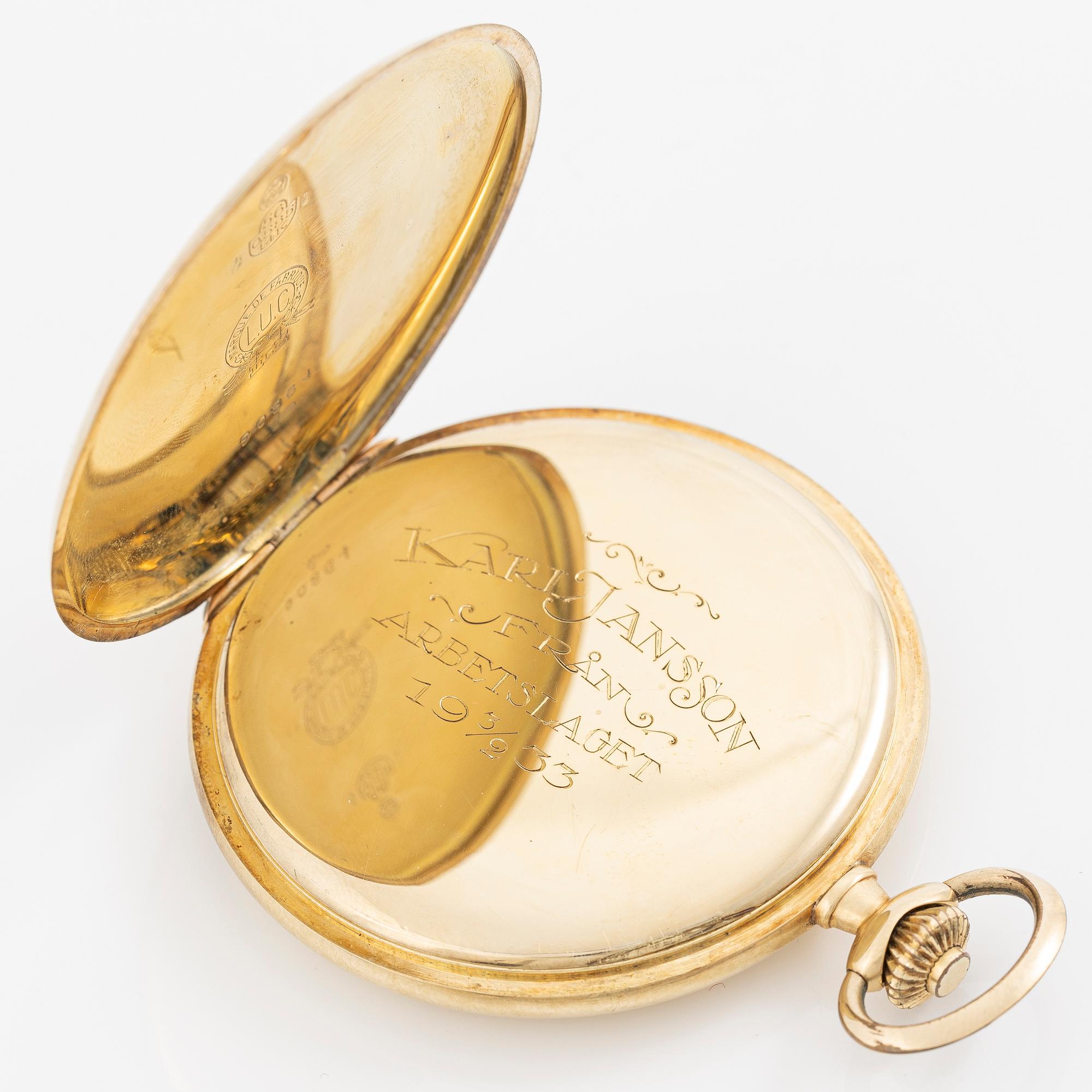 L.U.C, “Chopard”, pocket watch, hunter case, 52 mm.