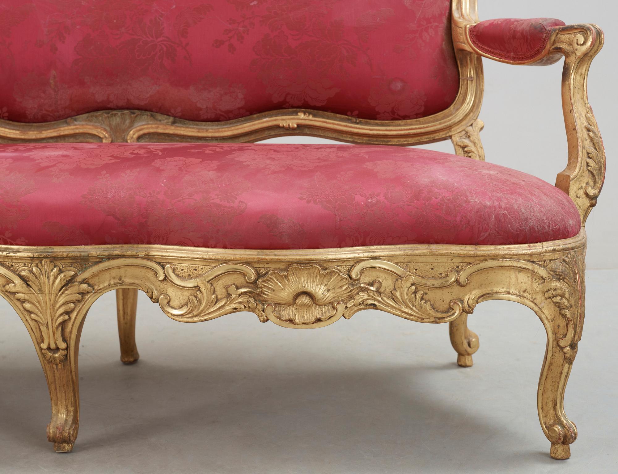 SOFFA, nyrokoko, 1800-talets andra hälft.