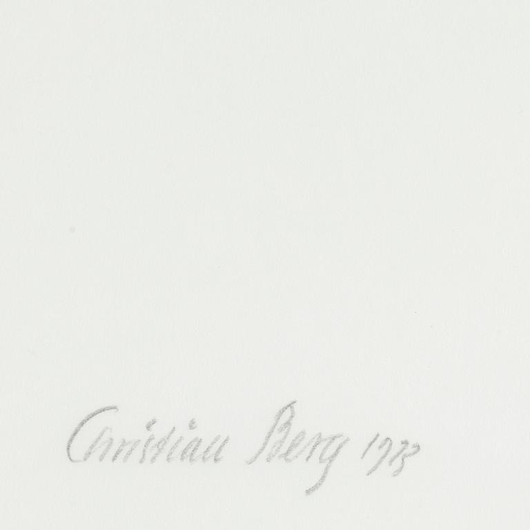 CHRISTIAN BERG, lithographs, 3, signed 68/125.