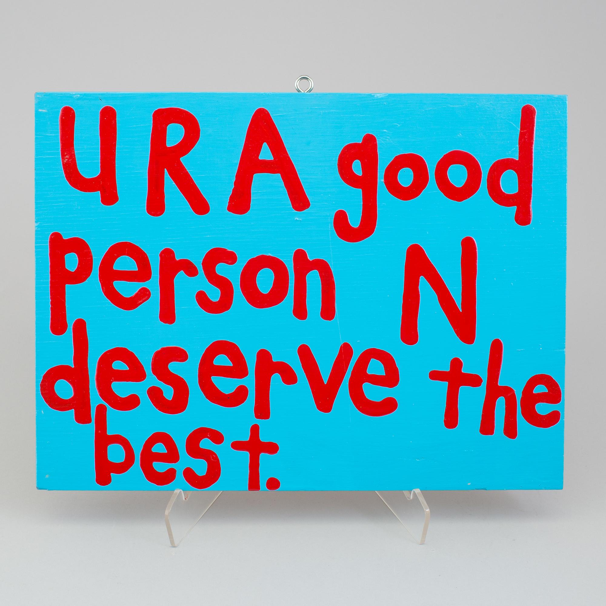 CARY S LEIBOWITZ, acrylic on wood, signed and dated 1996 on verso.