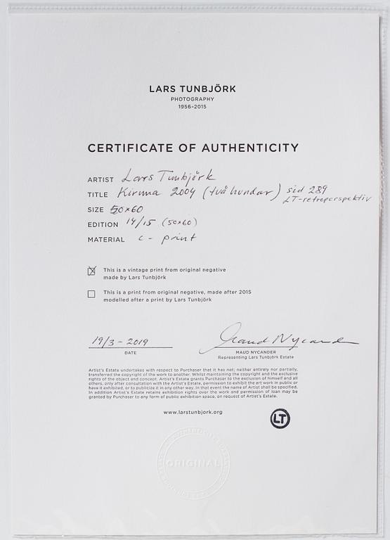 Lars Tunbjörk, "Kiruna", 2004.