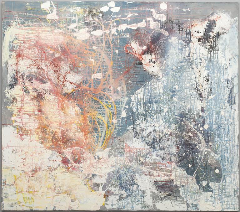 MIKKO JUNTURA, olja och gips på duk, a tergo signerad och daterad 2010.