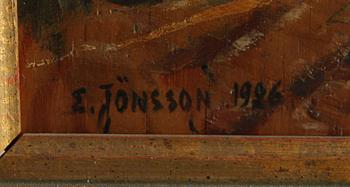 ERIK JÖNSSON, olja på pannå, sign och dat 1926.