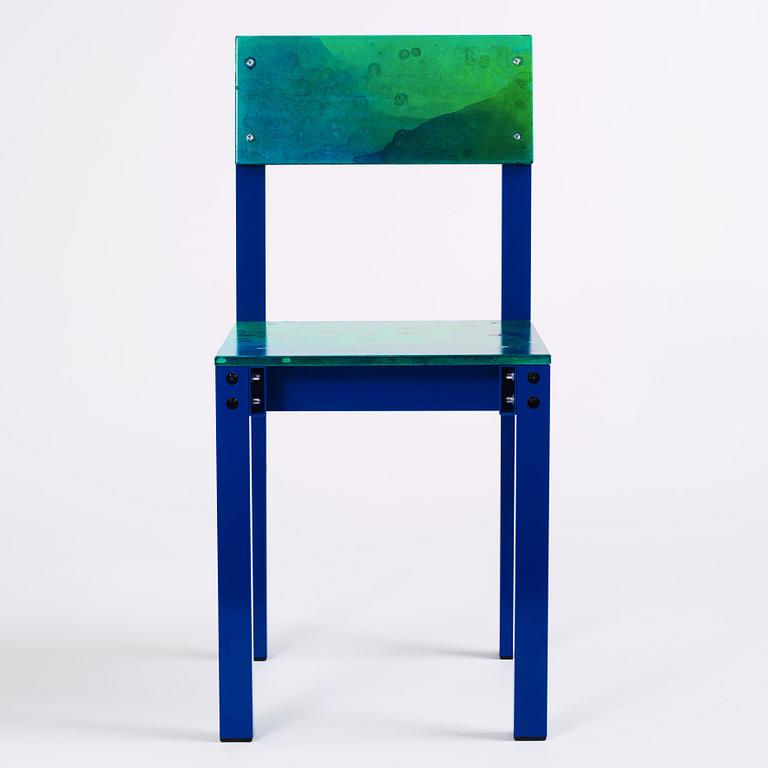 Fredrik Paulsen, a unique chair, "Chair One Open Air, Eternal Vegan Crystals", JOY, 2024.