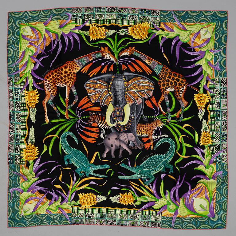 Hermès, scarf, "Le marche du Zambeze".