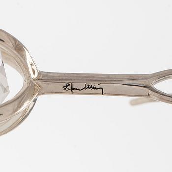 Efva Attling, örhängen, "Captured Harmony", sterling silver och bergkristall.